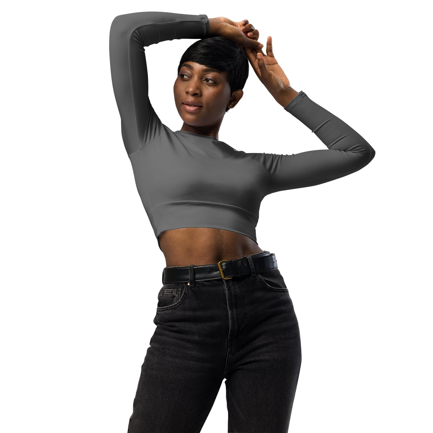 Langarm Crop Top