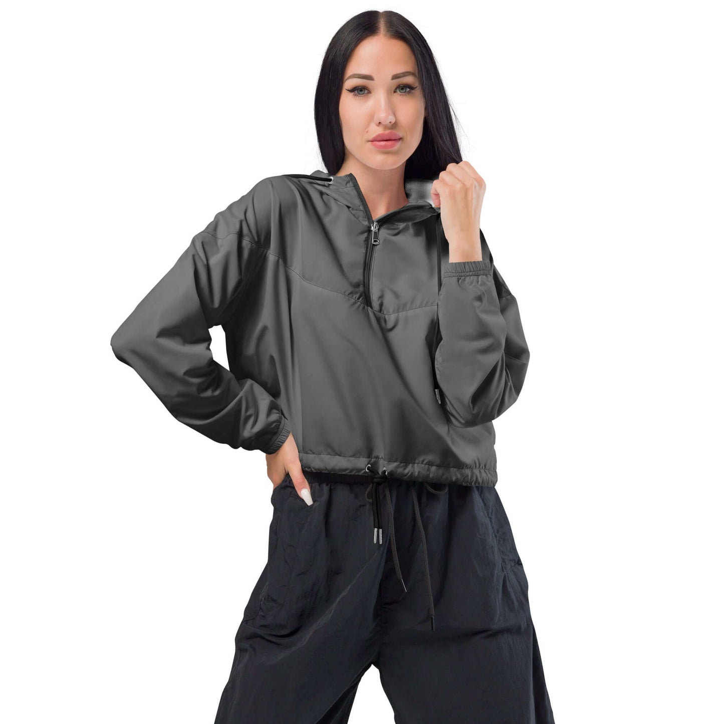 Bauchfreier Windbreaker für Damen