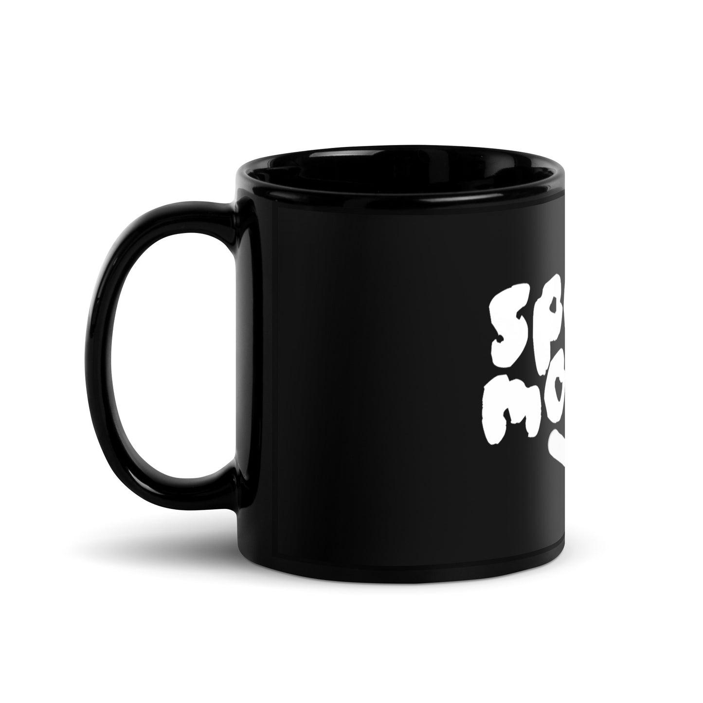 Schwarze glänzende Tasse