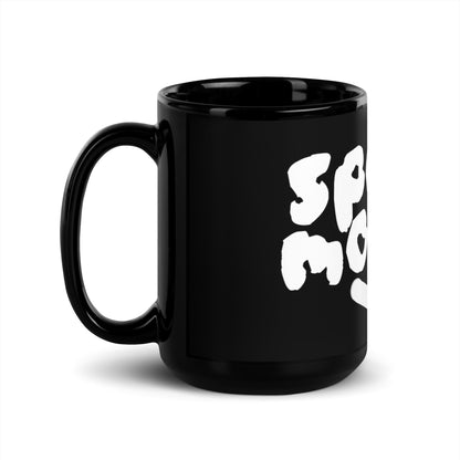 Schwarze glänzende Tasse