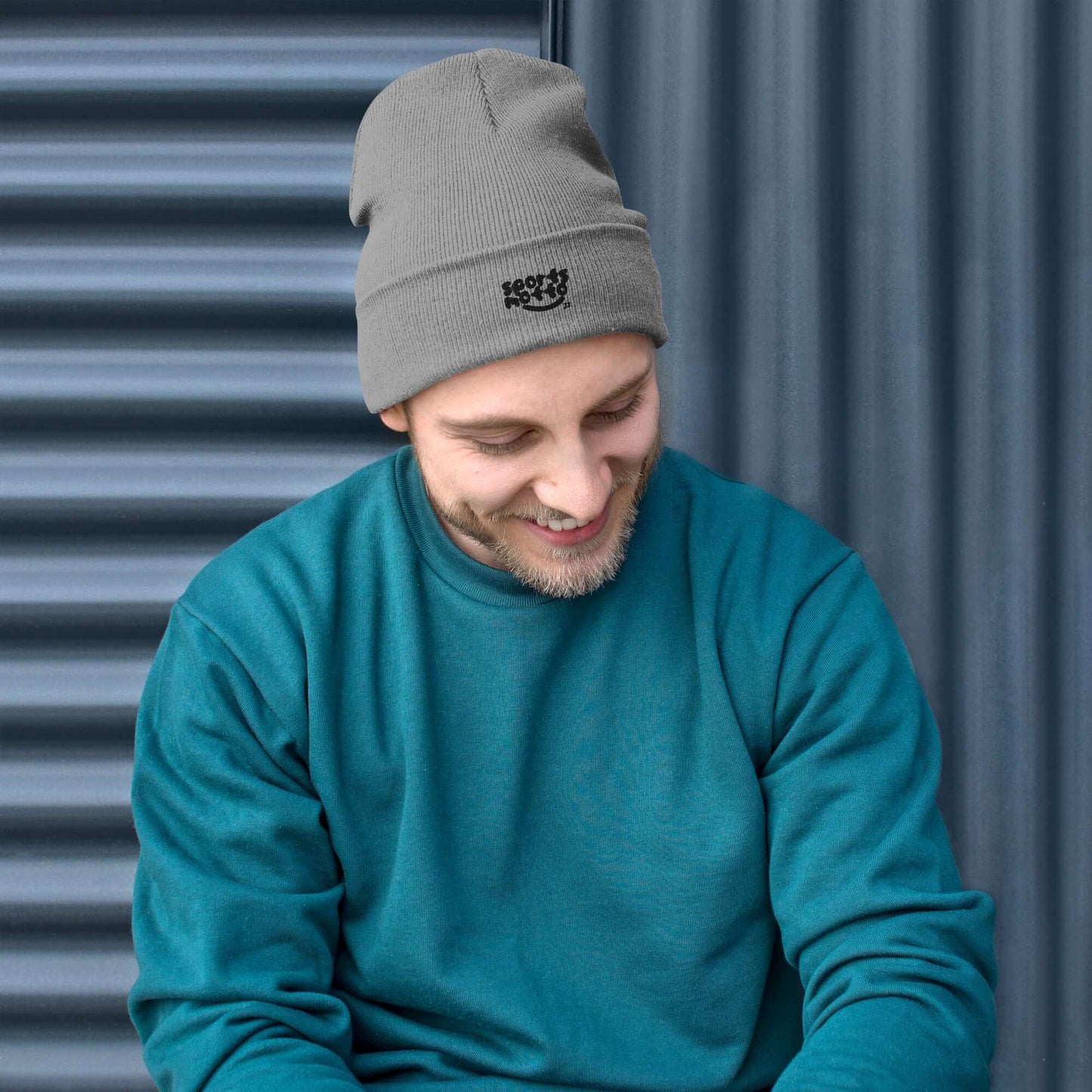 Bestickte Beanie